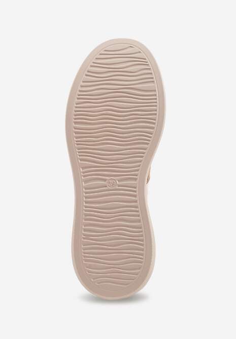 Brązowe Zamszowe Sneakersy Chunky na Platformie Teslara 7