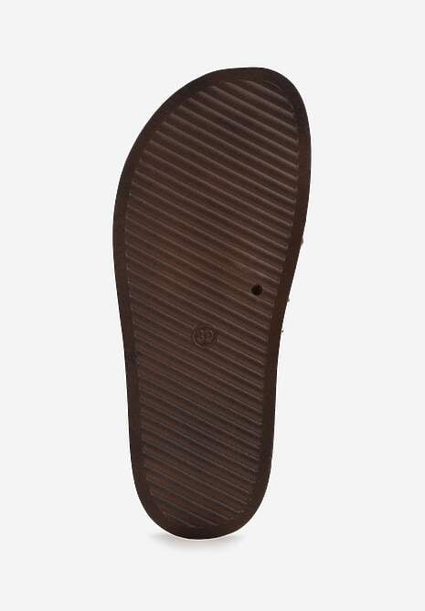 Białe Klapki z Przekładanymi Paskami i Ozdobnymi Nitami Talysha 7