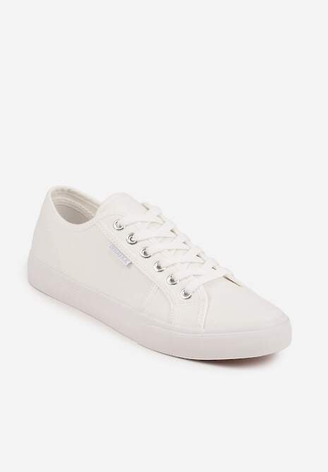 Białe Casualowe Trampki w Stylu Basic Tulipmeadow 5