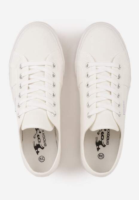 Białe Casualowe Trampki w Stylu Basic Tulipmeadow 6