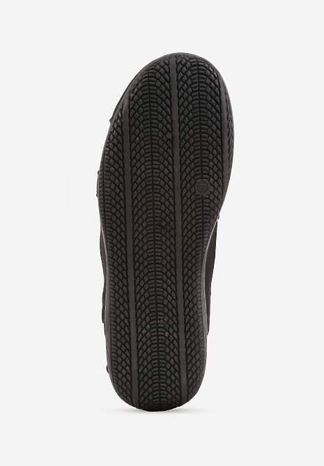Czarne Sneakersy z Podwójnym Sznurowaniem i Geometrycznymi Wstawkami Adrearah 7