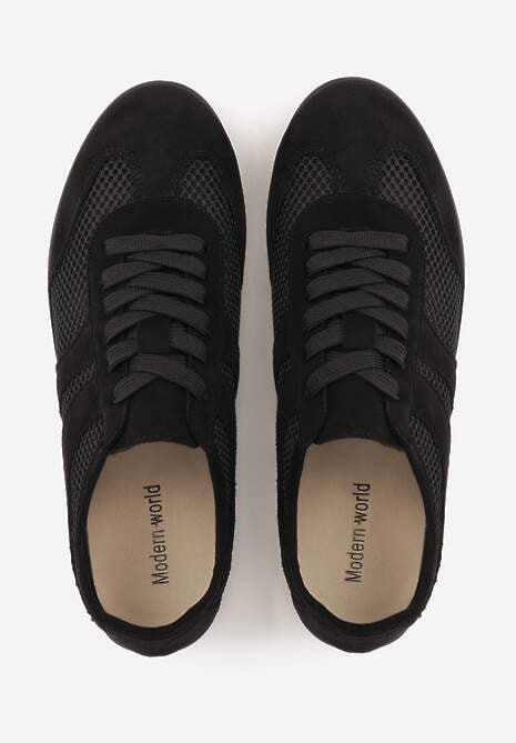 Czarne Siateczkowe Sneakersy w Stylu Tenisówek Adranella 6