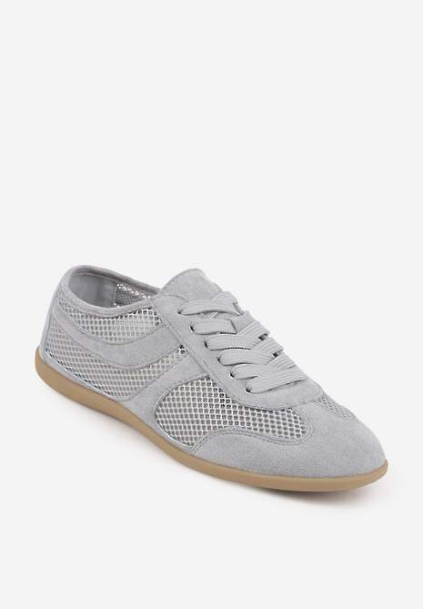 Niebieskie Siateczkowe Sneakersy w Stylu Tenisówek Adranella 5