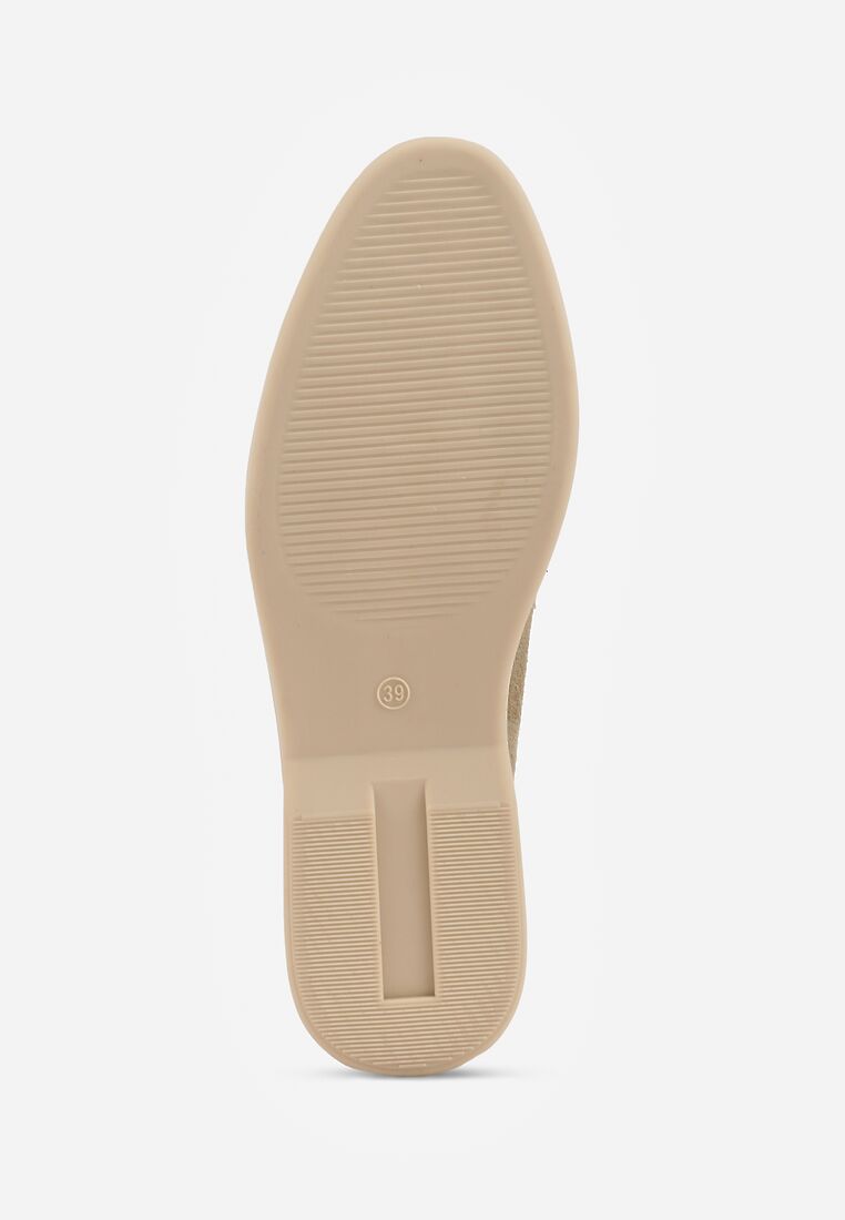 Zielone Mokasyny Ozdobione Metaliczną Klamrą Murielori 7