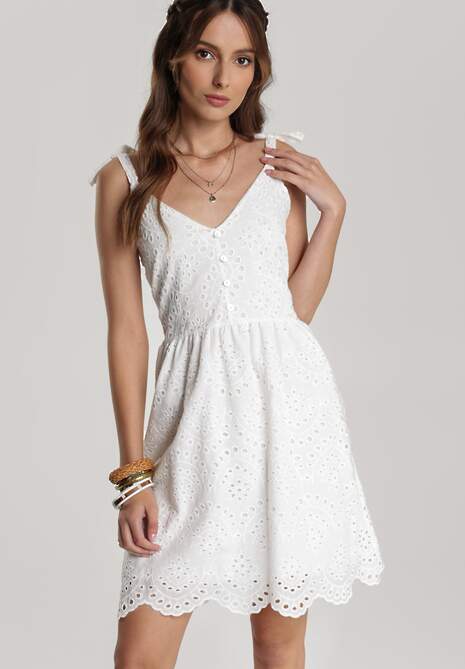Biała Sukienka Nailiphis