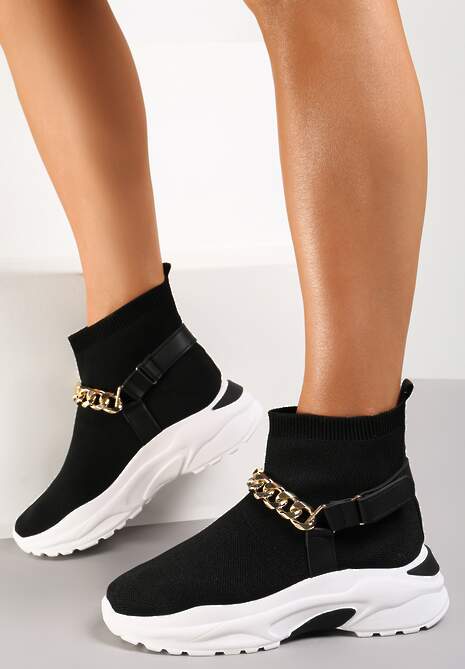 Czarne Sneakersy Maeron