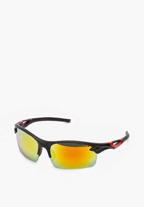 Żółte Sportowe Okulary Przeciwsłoneczne z Lustrzanymi Soczewkami UNISEX Lupis