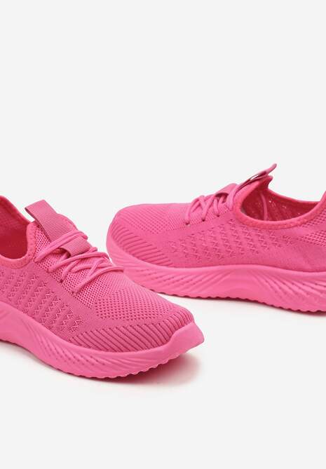 Fucsia Plat Pantofi Sport cu Sireturi Fierella 6