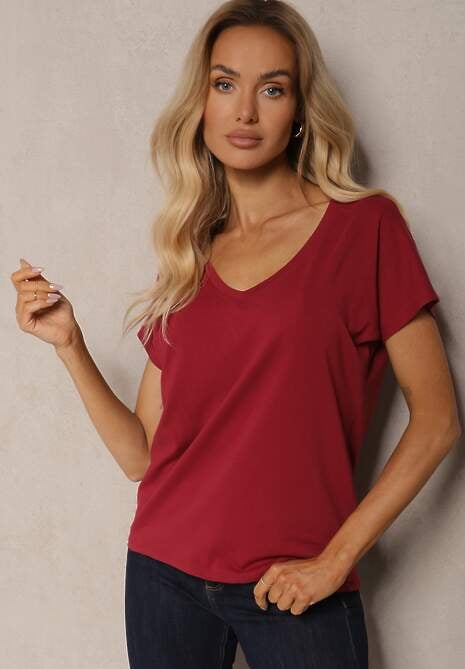 Bordowy T-shirt Elledra 4