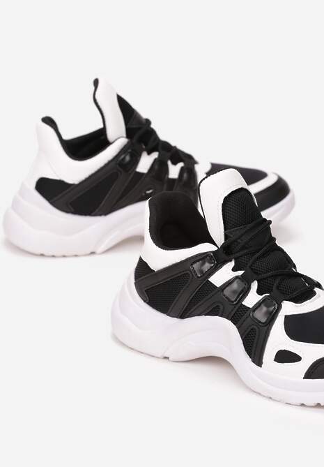 Biało-Czarne Sneakersy Take Notice 5