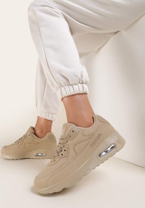 Beżowe Sneakersy Aerethea