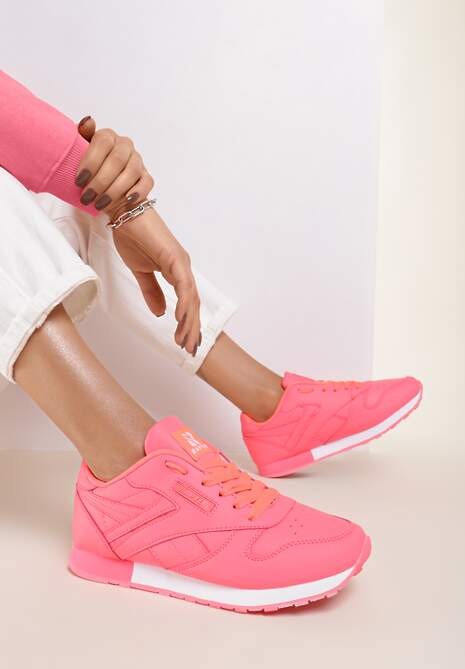 Fuksjowe Neonowe Buty Sportowe Gemini