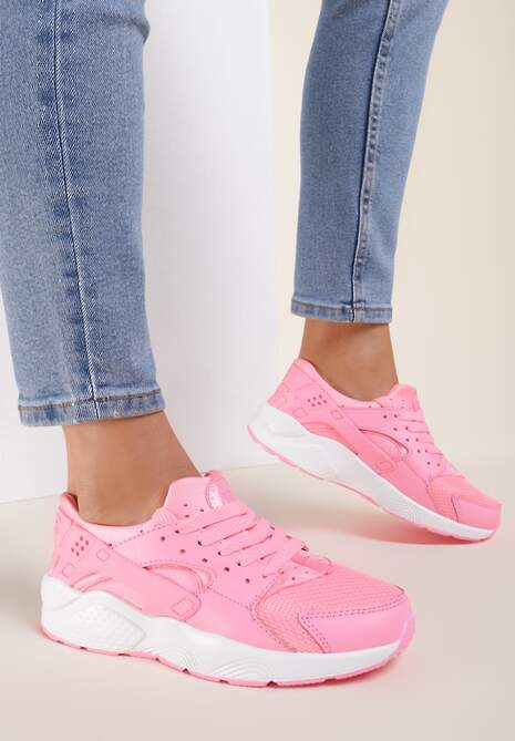 Różowe Neonowe Buty Sportowe Flexible