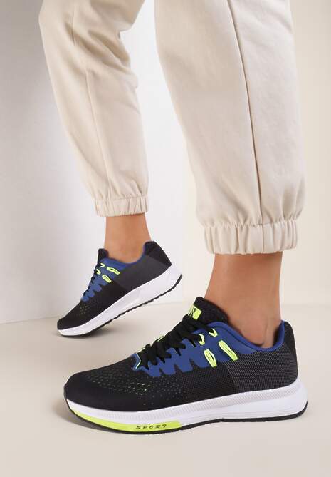 Czarno-Niebieskie Buty Sportowe Hypnotized