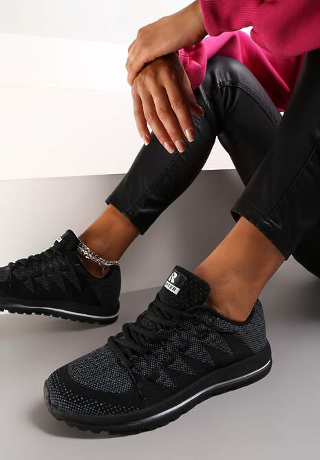 Czarne Buty Sportowe Delorenna