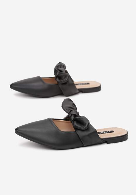 Czarne Klapki Elegant Zinnia 4