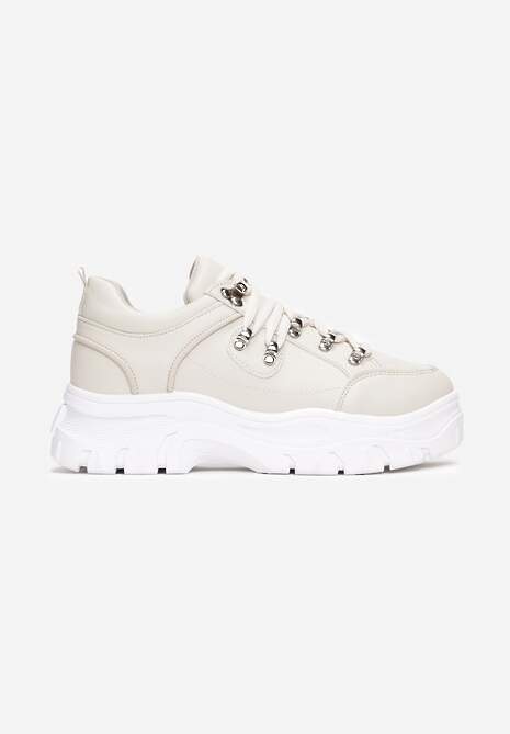 Beżowe Sneakersy Aquaguna