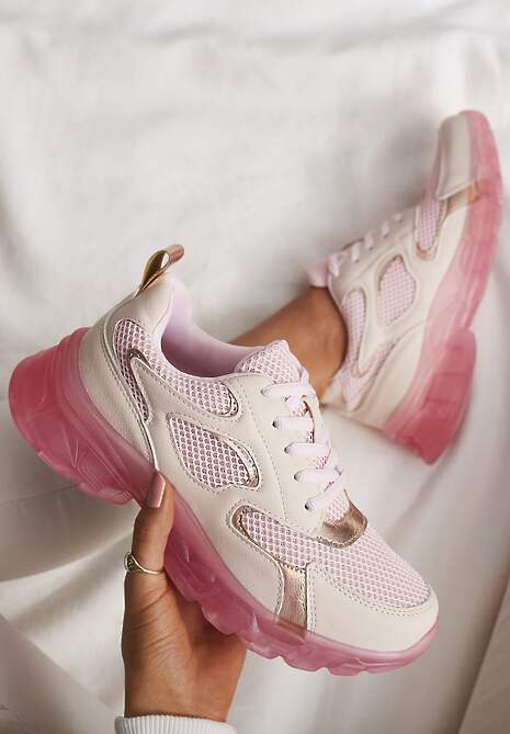 Różowe Sneakersy Brethyse