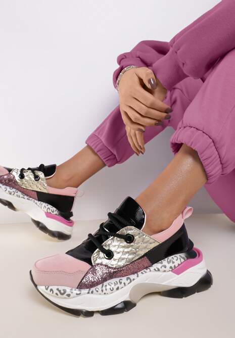 Różowe Sneakersy Leuceris