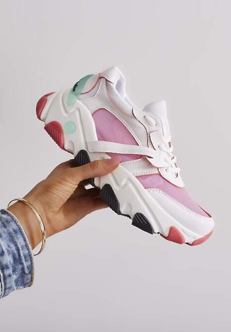 Różowe Sneakersy Lagurien