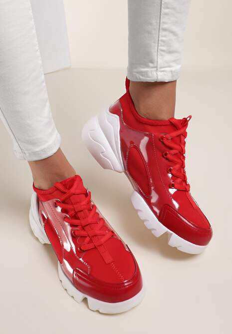 Czerwone Sneakersy Athizithe