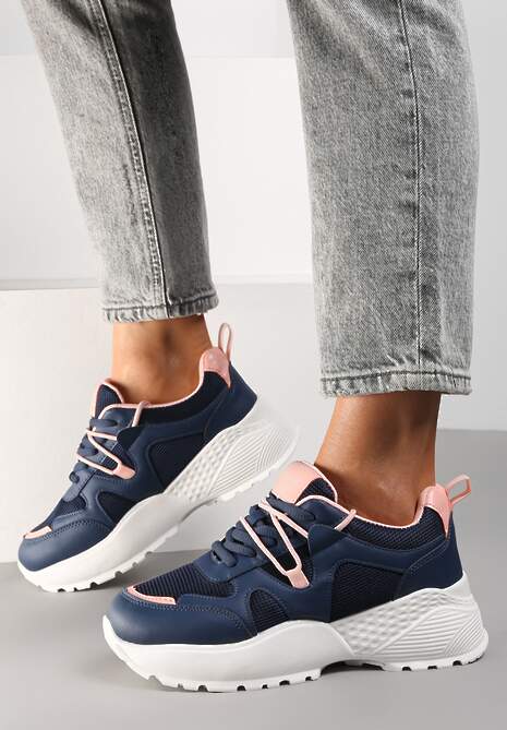 Granatowe Sneakersy Euthiaphe