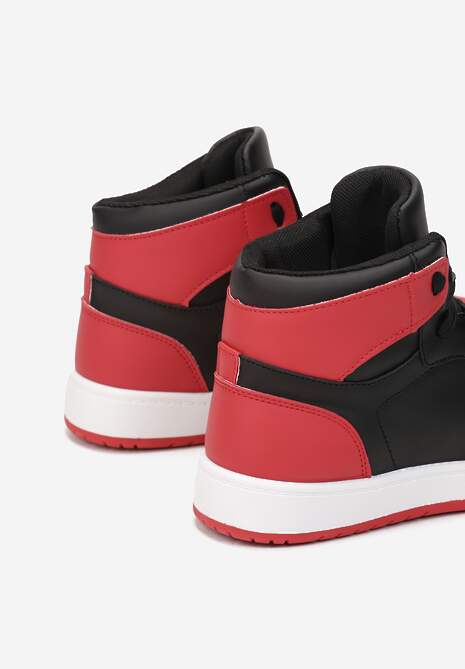 Czarno-Czerwone Sneakersy Asithera 6