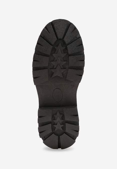 Czarne Mokasyny z Aplikacją z Biżuteryjnych Koralików Viatalia 7