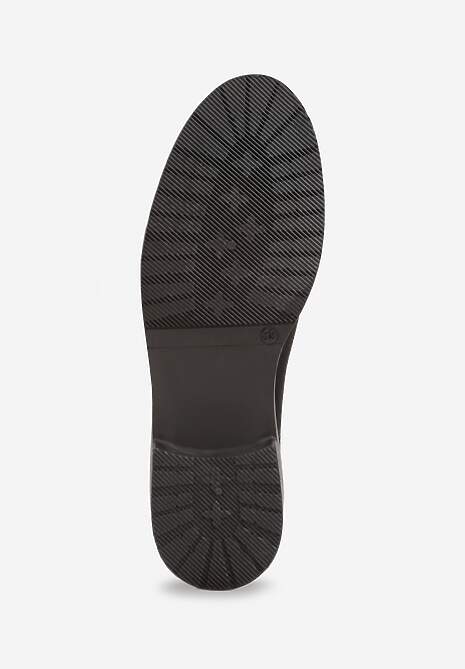 Czarne Eleganckie Mokasyny z Ekozamszu Wiallara 7