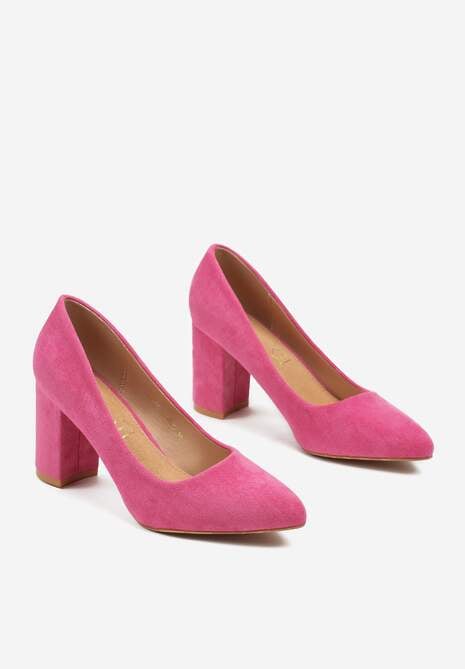 Pantofi cu toc Fucsia 5