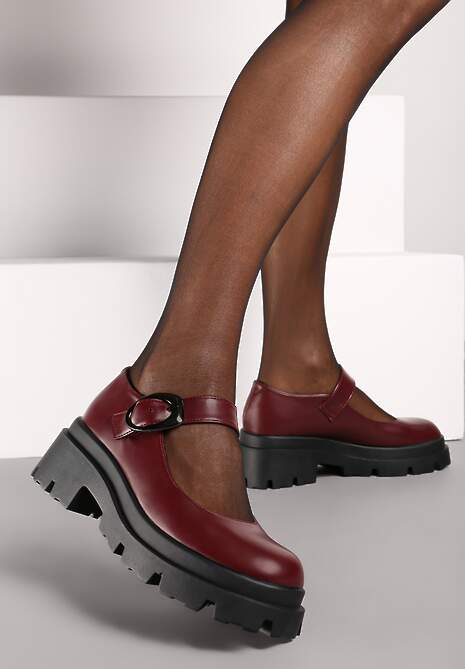 Pantofi casual Zinida Bordo