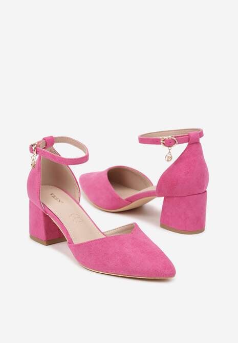 Pantofi cu toc Fucsia 5