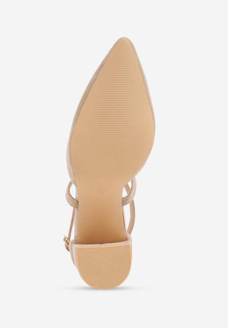 Pantofi cu toc Bej închis 7