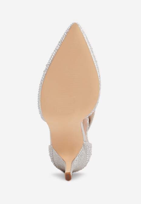 Srebrne Szpilki Vices z Drobnymi Cyrkoniami i Skórzaną Wkładką Vortinia 7