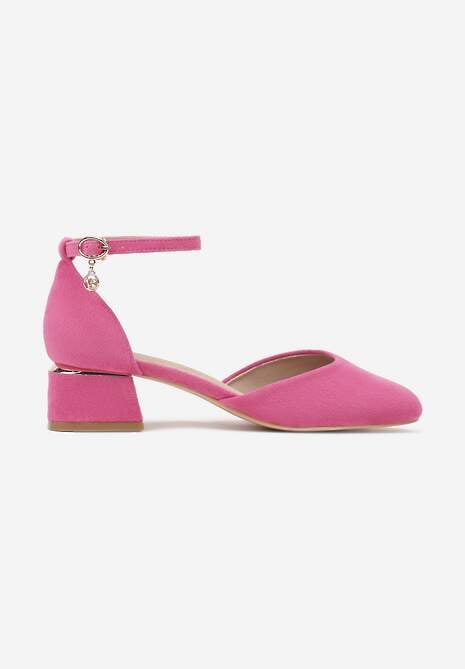 Pantofi cu toc Velori Fucsia 4