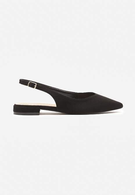 Czarne Sandały Slingback Vices z Wkładką ze Skóry Naturalnej Annisae 4