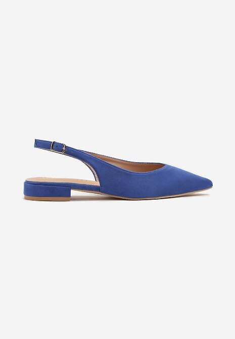 Niebieskie Sandały Slingback Vices z Wkładką ze Skóry Naturalnej Annisae 4