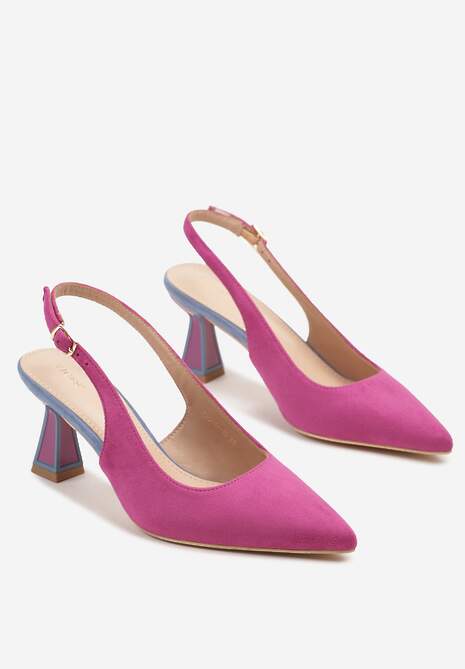 Fioletowe Sandały Vices na Kaczuszce Typu Slingback Edilitha 5