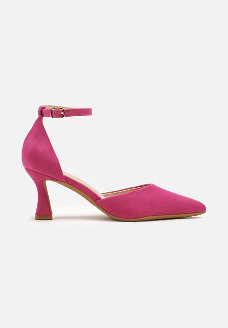 Pantofi cu toc Ezrival Fucsia 4