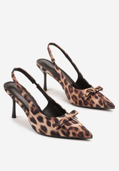 Pantofi stiletto Dorozia Imprimeu leopard 5