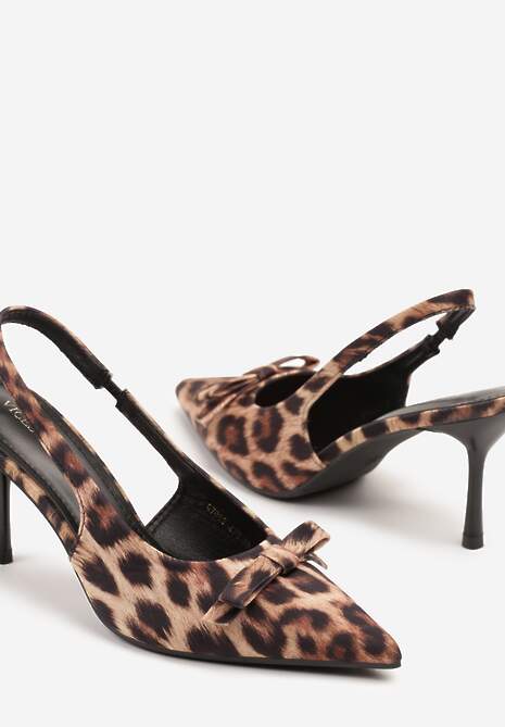 Pantofi stiletto Dorozia Imprimeu leopard 6