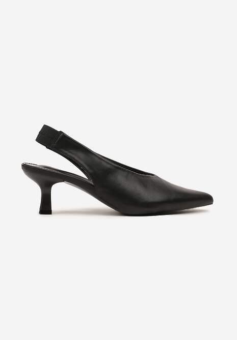 Czarne Sandały Vices na Kaczuszce Typu Slingback Liluriela 4