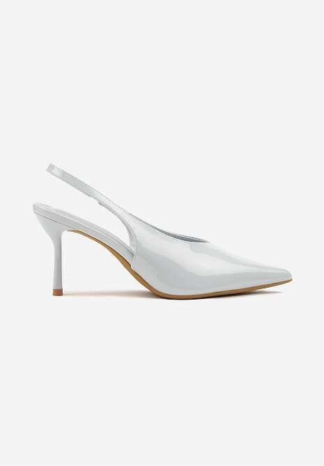 Niebieskie Sandały Slingback Vices na Obcasie Typu Szpilka Tilionea 4