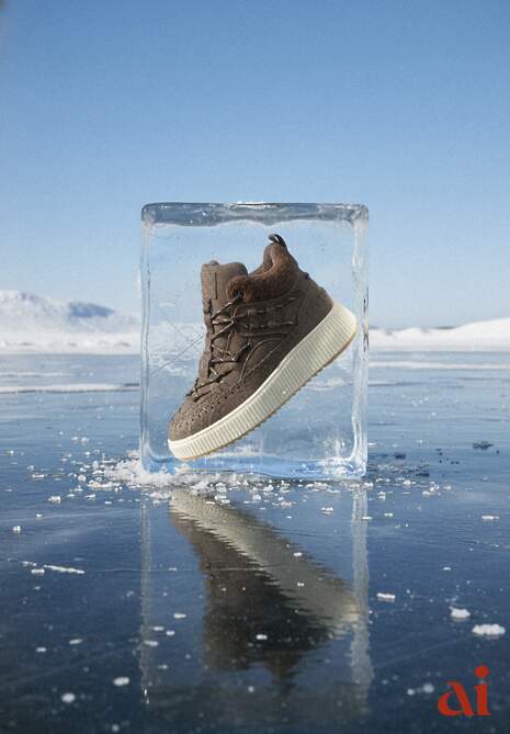 Brązowe Śniegowce Traperki Vices na Platformie z Tłoczeniem Ozdobione Przeszyciami Lerriva