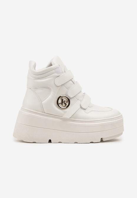 Białe Botki Sneakersy Vices na Platformie w Stylu Y2K Gelira