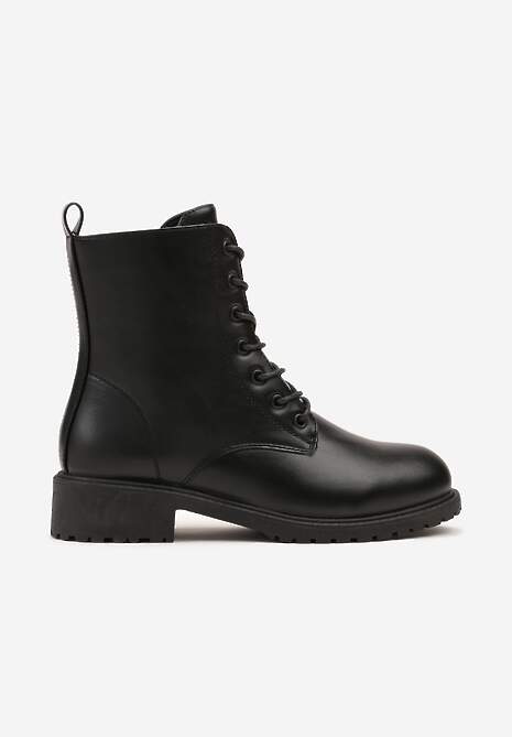 Czarne Klasyczne Botki Workery Morienne 4