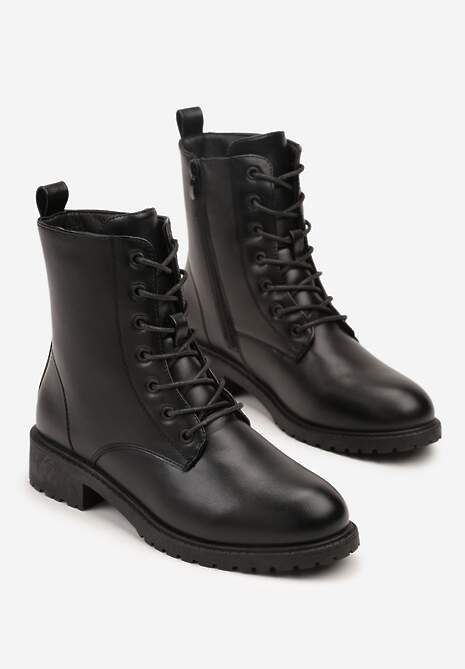 Czarne Klasyczne Botki Workery Morienne 5
