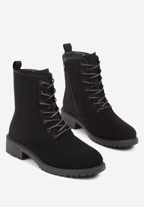 Czarne Klasyczne Botki Workery Morienne 5