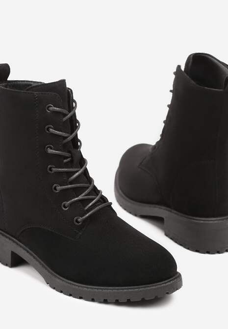 Czarne Klasyczne Botki Workery Morienne 6