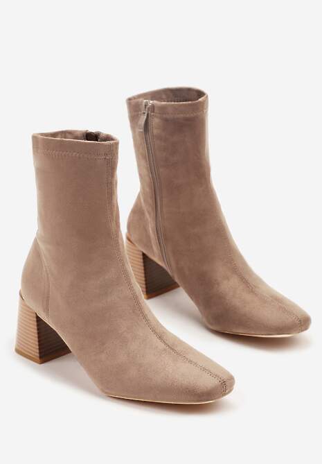 Botine Amiste Bej închis 5